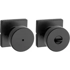 Kwikset Pismo Matte Black Bed/bath Square Door Knob New. Price: $22.99.
