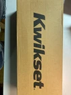Kwikset CP815PTHXTNL-11P Prescott Handleset, Tustin Lever, No Deadbolt, Bronze Open. Price: $103.99.
