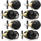 Probrico Entry Door Knobs And Single Cylinder Deadbolt Lock 4 Pack, Black New. Price: $104.99.