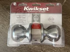 Kwikset 400T 26D Satin Chrome Knobset New. Price: $25.00.