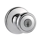 Kwikset 400T 26DRCALRCSK3V Entry Knob, Chrome/satin, Keyway, Grade, Univers New. Price: $38.16.