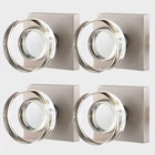 Newliplace 4 Pack Crystal Glass Dummy Door Knob Brushed Nickel. Price: $131.56.