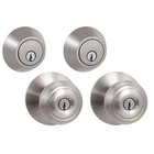Defiant Hartford Satin Nickel Single Cylinder Keyed Entry Project Pack Open. Price: $27.99.