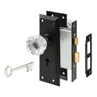 Prime-line 28338 Mortise Keyed Lock Set With Glass (pack Of 1), Matte Black New. Price: $44.29.