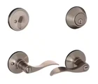 Schlage Millstreet Satin Nickel Entry Single Cylinder Deadbolt VC60 Mst 619 Open. Price: $27.99.