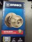 Brinks 2101-119 Tulip Ball Style Keyed Entry Door Knob, Stain Nickel New Box. Price: $20.44.