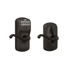 Schlage Plymouth Keypad Lock Lever Handle Electronic Keyless Aged Bronze FE595 New. Price: $209.99.