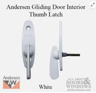 Andersen Tribeca Style Gliding Door Thumb Latch White Color Free Shipping New. Price: $14.99.