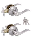 (2 Pack Door Levers Interior Keyed Difference Entry Front/bedroom Handle... New. Price: $50.58.