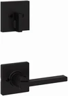 Kwikset 971CSLSQT-514 Single Cylinder Casey Lever Trim Square Rose Matte Black Open. Price: $25.49.