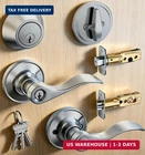 Veise Keyed Alike Exterior Door Handle Lock Set With Deadbolt, Front Lever New. Price: $56.98.