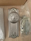 Nostalgic Warehouse Plate With Egg & Dart Knob Privacy 2.75" Satin Nickel New. Price: $65.00.