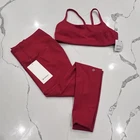 2PC Set Lululemon Wunder Train Strappy Bra C/d & Tight 28 Oxford Red Sz 10 Nwt New. Price: $149.99.