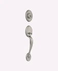 Kwikset 800CE Lip Handleset Satin Nickel 15 Rcal Single Cylinder Entry Door Open. Price: $54.95.