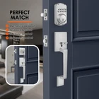 Haidms Front Door Handle Set Brushed Nickel Single Cylinder Entry Lock Exte New. Price: $70.21.