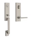 Baldwin EE.SEAXSQU.R.CQE.150 Seattle Satin Nickel Handleset Square Lever New. Price: $300.00.
