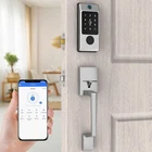 Front Door Lock Sets, Miuedo Keyless Entry With Wifi-sets Chrome New. Price: $84.99.