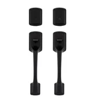 Kwikset Prague Matte Black Single Cylinder Door Handleset Double Dummy Pism Open. Price: $170.00.
