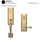 Baldwin Estate Stonegate Keyed Entry Deadbolt Handleset Vintage Brass Rh 85355 Open. Price: $249.00.