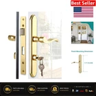 Complete Brass Mortise Door Handle Set With Keyed Lock For Easy Installation New. Price: $94.03.