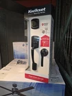 Matte Black Kwikset Handleset With Deadbolt Smartkey Security For Exterior Doors New. Price: $95.00.