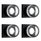 Coolnews 4 Pack Glass Dummy Door Knobs Crystal One Side Matte Black For Hall. Price: $74.99.