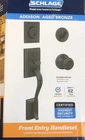 Schlage Addison Aged Bronze Single Cylinder Door Handleset With Georgian Knob Used. Price: $62.99.