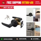 Manren Keyed Entry Lever Door Handle Lock - Black, Universal Fit New. Price: $34.19.