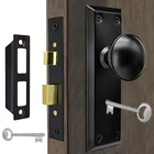 Antique Interior Door Knobs Mortise Set With Skeleton Key Locks, Vintage... New. Price: $31.67.