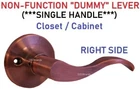 Constructor Prelude Antique Copper Door Lock Lever Entry Privacy Passage Dummy New. Price: $8.98.