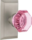 Nostalgic Warehouse Studio Plate Single Dummy Waldorf Pink Door Knob Satinnickel New. Price: $44.99.