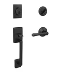 Schlage FC60 622 Dmp Kin Century Single Cylinder Matte Black Handleset Open. Price: $57.99.