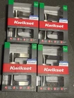 4X Kwikset Tripoli Modern Passage Door Lever Handle Square Rose Satin Nickel New. Price: $97.00.
