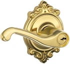 Schlage F51A 605 Brk Flair Lever With Brookshire Trim Keyed Entry Lock New. Price: $46.75.