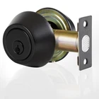 Doublesided Deadbolt Lock, Keyed Both Sides, Satin Stainless Steel Black New. Price: $26.05.