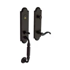 Baldwin Manchester Oil Rubbed Bronze Dummy Left Egress Door Handle 85350102LFD Open. Price: $435.46.