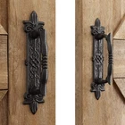 Smartstandard Heavy Duty 9" Antique Barn Door Set Of 2 Handles, Black New. Price: $52.98.
