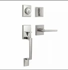 Gua Oyh Front Door Handleset Satin Nickel With Lever... Open. Price: $44.00.