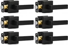 Matte Black Door Handles 6 Pack, Keyless Privacy Levers For Bedroom & Bathroom New. Price: $115.99.