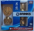 Brinks 2102-105 Tulip Style Keyed Entry Door Knob And Deadbolt Polished Brass New. Price: $13.95.