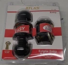 Amazon Basics Exterior Door Knob With Keyed Lock And Deadbolt, Coastal, Black New. Price: $26.00.
