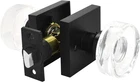 NUK3Y Nova Door Knob Crystal Glass Round (passage, Matte Black) New. Price: $43.99.