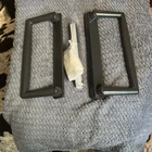 9" Pgt Sliding Glass Patio Door Handle Set W/ Thumb LATCH-4-15/16" Spacing Open. Price: $45.00.