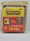Defender Security U-9572 Lock & Door Reinforcer Antique Brass New Sealed. Price: $10.00.