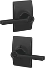 Schlage Latitude Single Cylinder Keyed Entry Door Lever Set - F51A Cen Open. Price: $24.99.