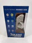 Toledo Stainless Steel Bluetooth Electronic Deadbolt Single Cylinder. New Box. Price: $74.95.