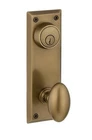 Emtek 8080US7 Quincy Sideplate Single Cylinder Keyed Entry Door Knob Set New. Price: $174.00.