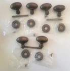 Nos Sets Of Baldwin Estate 5025-038 Egg Knobs W/ #5002 Roses Aged Brass Used. Price: $125.00.