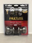 Faultless BGX2L1B Fancy Mushroom Entry Knob And Single Cylinder Deadbolt New. Price: $18.24.