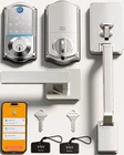 Veise VE017-D Smart Fingerprint Front Door Lock Set, App Control, Satin Nickel New. Price: $64.99.